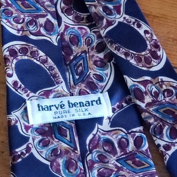 Men's Harve Benard Silk Tie Made in USA - Picture 3 of 5